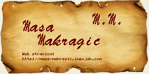 Maša Makragić vizit kartica
